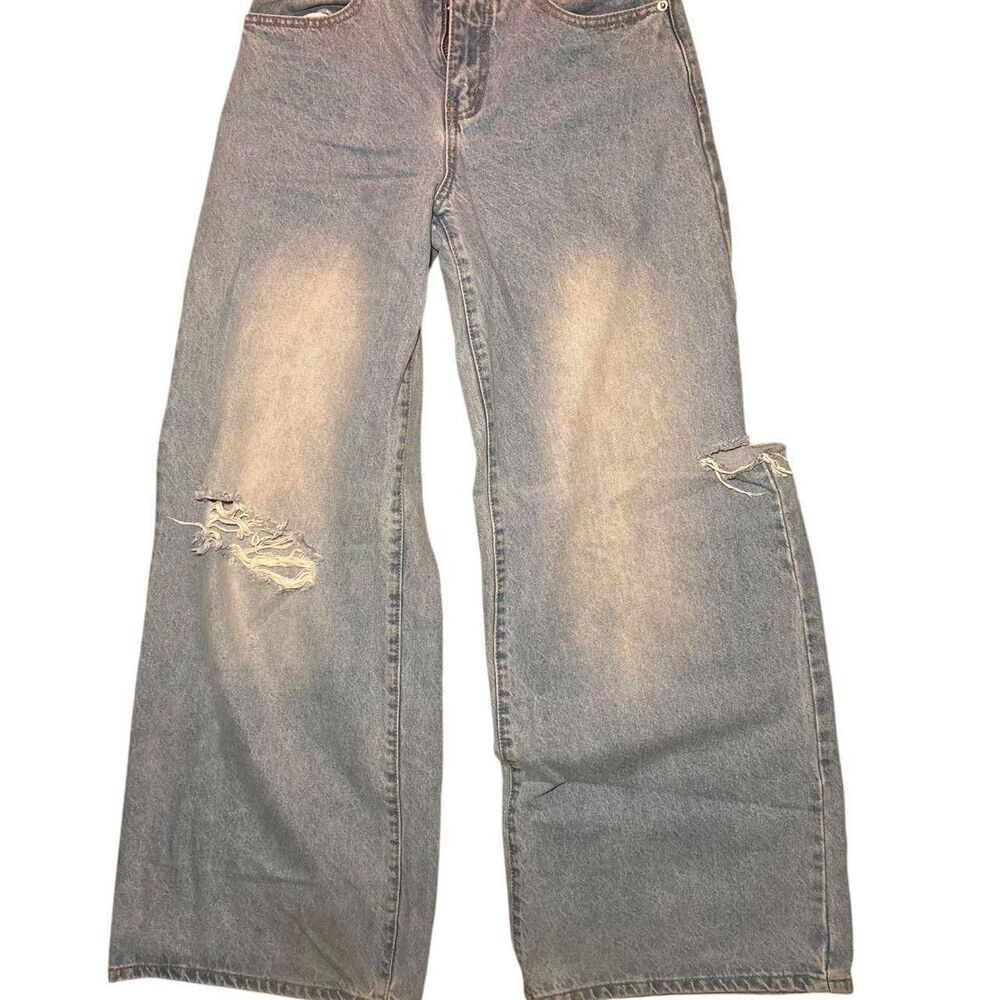 Edikted Women's Blue and Navy Jeans